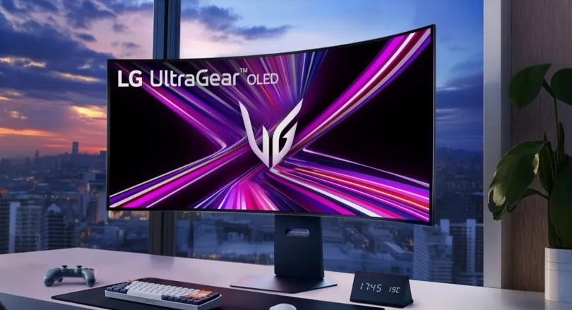 ال‌جی از اولین مانیتور 5K OLED خم‌شونده جهان رونمایی کرد